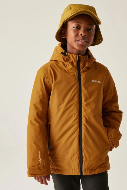 Image of Waterproof jacket for children Regatta Frelton Orange Unisex 9/10 ans
