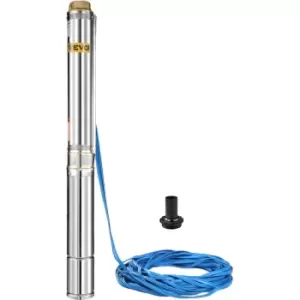 Image of VEVOR Well Pump 1 HP, Submersible Well Pump 220V, Stainless Steel Deep Well Pump with 65.6 ft/20 m Cable, 25GPM Stainless Steel Deep Well Pump for