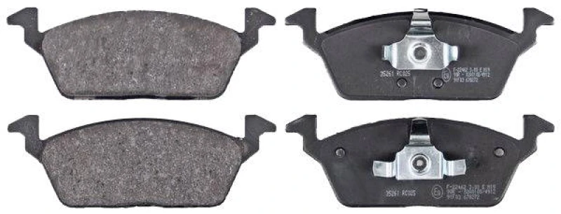 Image of A.B.S. 35261 Brake pad set not prepared for wear warning indicator Brake Pad Set,disc brake (402)