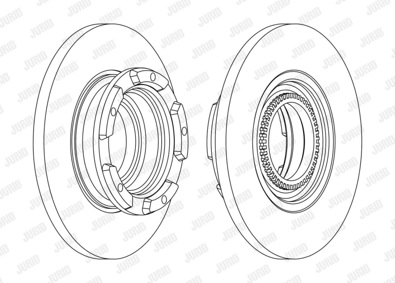 Image of Brake disc JURID 563126J