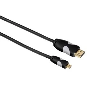 image of Thomson - High Speed HDMI Cable, type A plug - type D plug (micro), Ethernet, 2m - Black (1 Accessories)