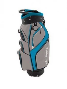 image of Ben Sayers Dlx Cart Bag Grey/Turquoise