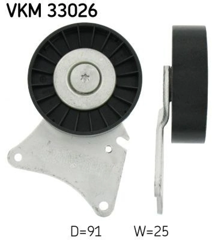 Image of SKF Deflection / guide pulley, V-ribbed belt SKF VKM 33026