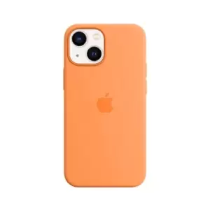 image of Apple - Back cover for mobile phone - MagSafe compatibility - silicone - marigold - for iPhone 13 mini