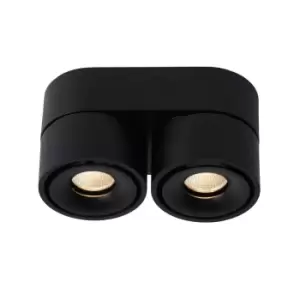 image of Yumiko Modern Surface Mounted Ceiling Spotlight - Ø7,8cm - LED Dim. - 2x8W 2700K - Black