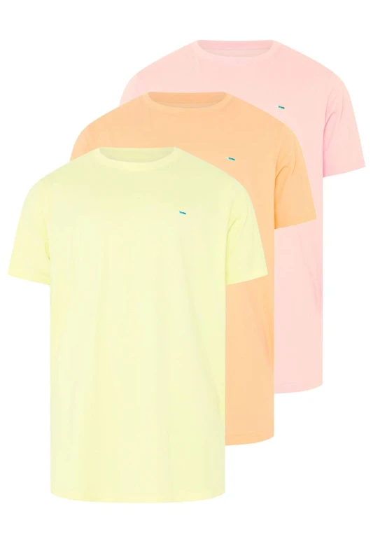 Image of BadRhino BadRhino Men 3 Pack Extra Long T-Shirts Size: X-Large Multi Color X-Large Male 5063589885395