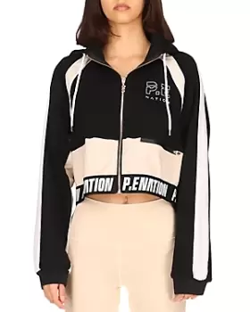 Image of P.e Nation Forefront Colorblock Cropped Jacket