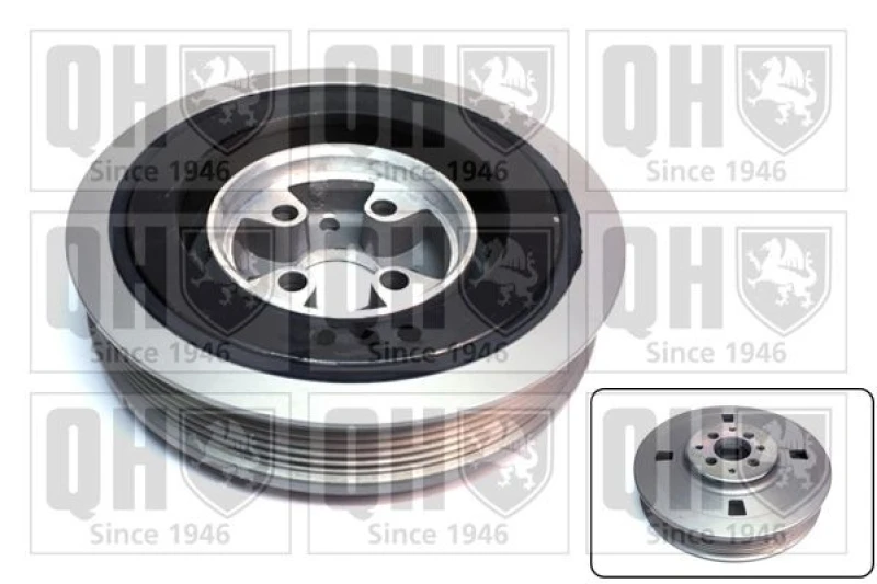 Image of QUINTON HAZELL Crankshaft pulley QUINTON HAZELL QCD13