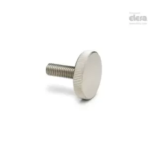 Image of ELESA Knurled grip knob-DIN 653-M3-8-NI
