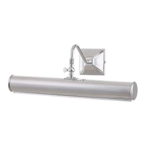 Image of 2 Light Large Picture Wall Light Polished Chrome, E14