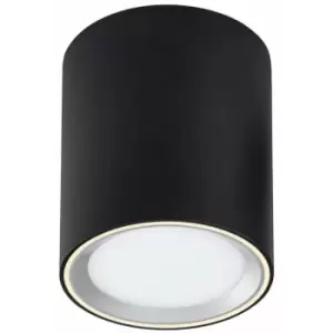 Image of Nordlux Fallon Long LED Dimmable Surface Mounted Downlight Black, 2700K