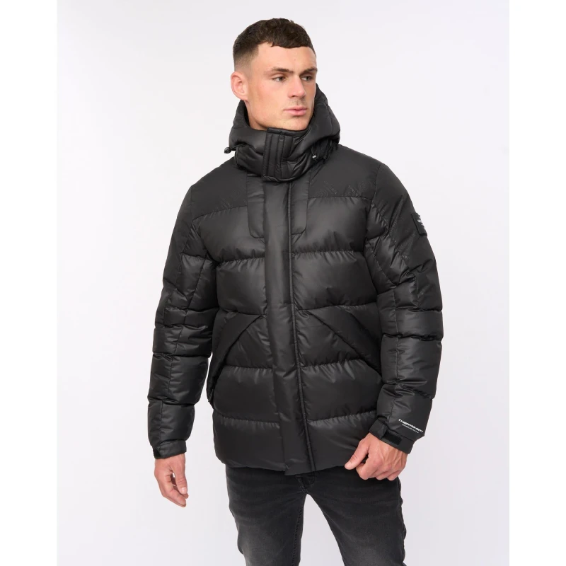 Image of Crosshatch Crosshatch Men Camptor Panel Jacket in Black Size: 2X-large Black XXL Male 5059294602198