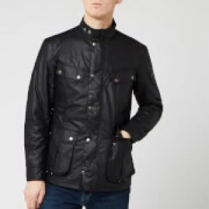 Image of Barbour International Mens Duke Wax Jacket - Black - L