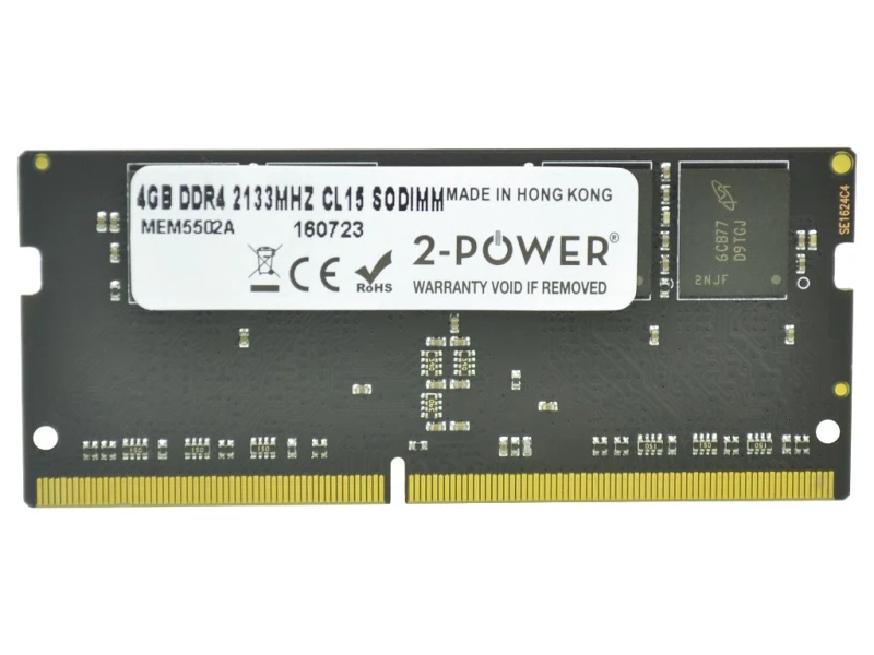 Image of 2-Power 4GB DDR4 2133MHz CL15 SODIMM Memory - replaces KVR21S15S8/4