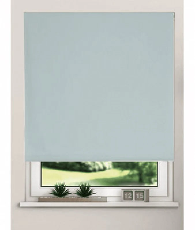 Image of Thermal Blackout Roller Blinds 175Cm Drop X Width 70Cm Duck Egg Blue