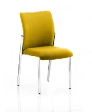 image of Academy Bespoke Colour Fabric Back With Bespoke Colour Seat Without Arms Yellow