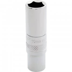 Image of Draper 1/4" Drive Polished Finish Hi Torq Deep Hexagon Socket Metric 1/4" 10mm