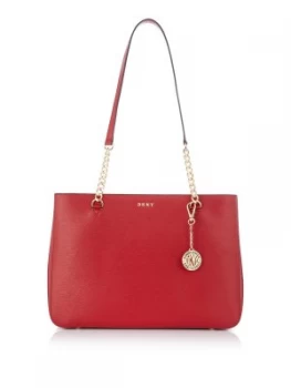 image of DKNY Sutton Chain Shopper Red