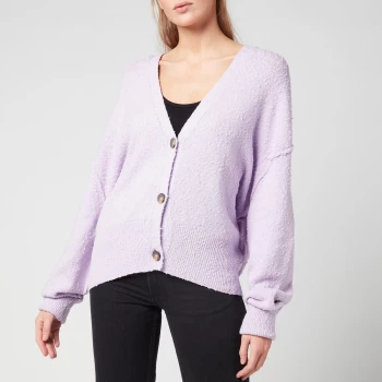 Free People Womens Found My Friend Cardi - Frozen Grape - XS