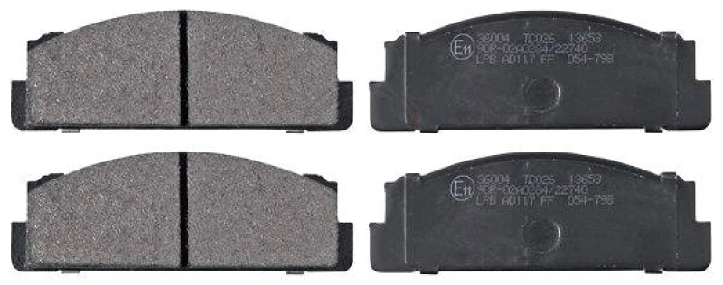 Image of A.B.S. 36004 Brake pad set without integrated wear sensor Brake Pad Set,disc brake (402)