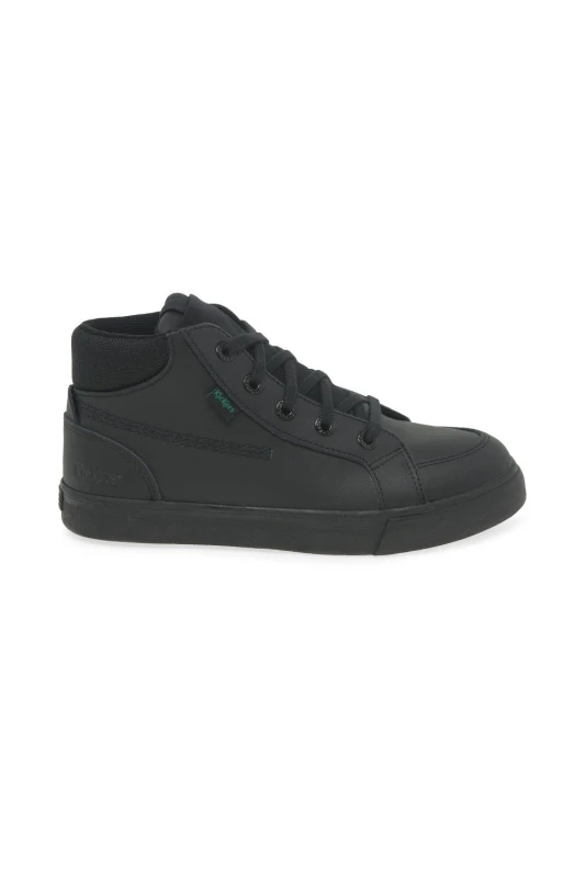 Image of Kickers Tovni Hi Double boys's Children's Slip-ons (Shoes) in Black