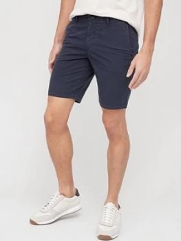 image of Hugo Boss Schino Slim Fit Chino Shorts Navy Size 40 Men