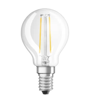 Image of Osram 40W E14 SES LED Filament Globe Light Bulb - Warm White