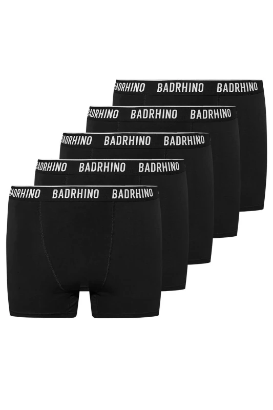Image of BadRhino BadRhino Men 5 Pack Boxers in Black Size: 2X-large Black XXL Male 5059738955361