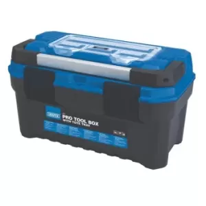 Image of Draper Pro Toolbox with Tote Tray, 20", Blue