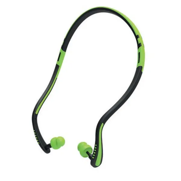 Image of Beeswift Beeswift QED Banded Earplugs SNR 32 (Pack of 20) Green/Black QED601BEP