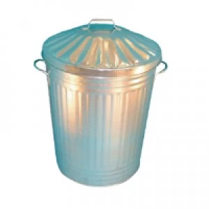 Image of Slingsby Galvanised Dustbin With Lid 90L 344197