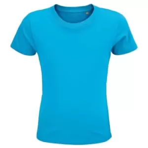 Image of SOLS Childrens/Kids Crusader Organic T-Shirt (10 Years) (Aqua Blue)