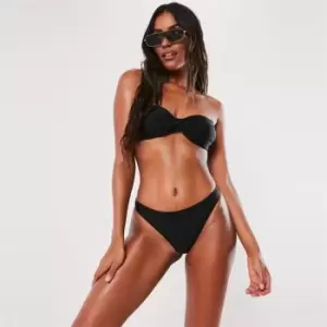 Missguided Super Cheeky Bikini Bottoms Mandm - Black