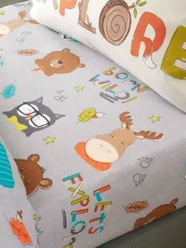 Image of 'Woodland Adventure' Fitted Sheet