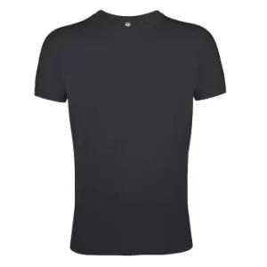 Image of SOLS Mens Regent Slim Fit Short Sleeve T-Shirt (L) (Dark Grey)