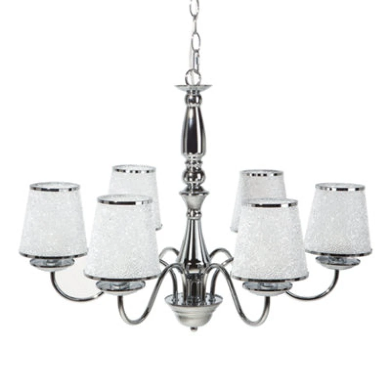 Image of Beliani Chandelier Bradano Metal Silver