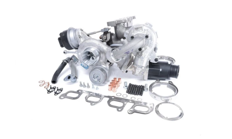 Image of BTS TURBO T981643BL Turbocharger TURBO SERVICE SET REMAN with oil drain line Charger,charging system (2234)