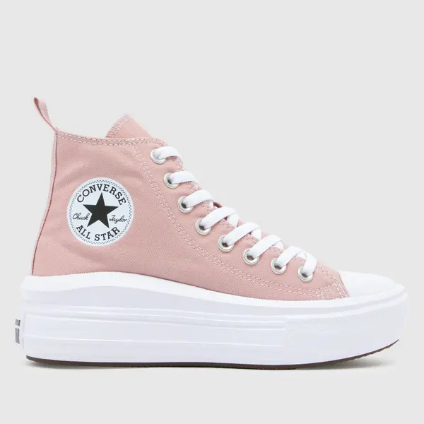Image of Converse pale pink all star move Girls Youth trainers Pale Pink UK 5 (EU 38)