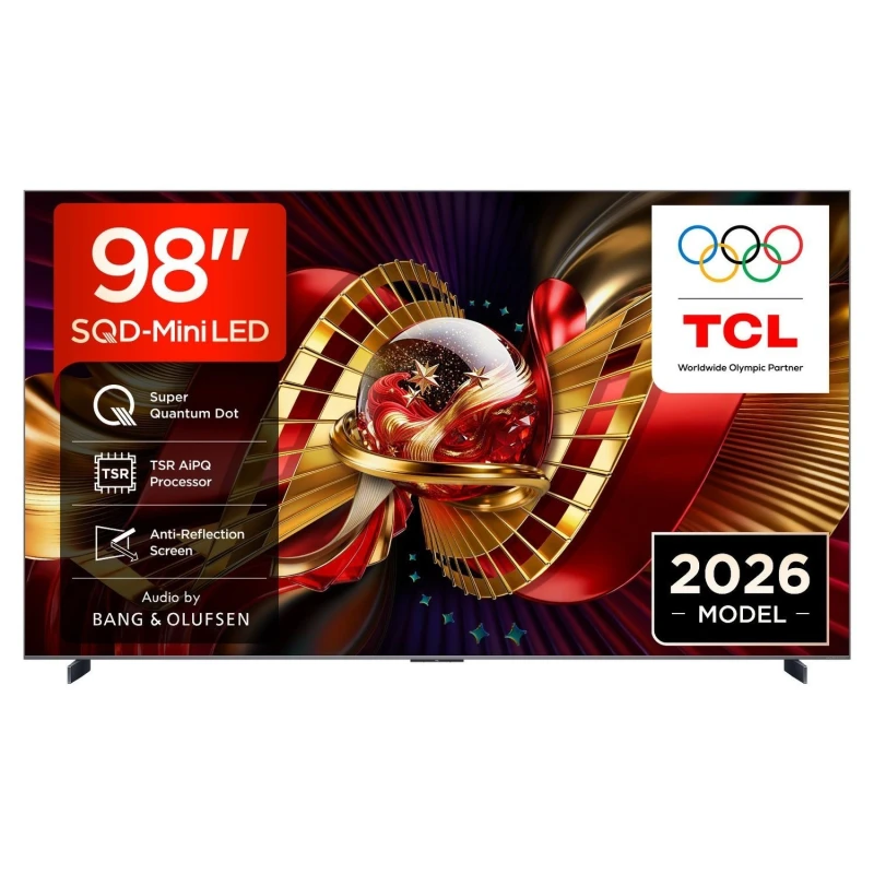 Image of TCL 98C8L-UK 98-Inch 4K QLED Mini LED Google TV Ultra HD HDR Smart TV with Dolby Vision IQ 144Hz Gaming & ONKYO Audio 98C8L-UK Black