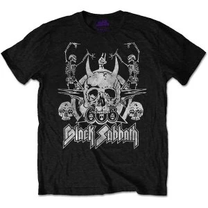 Image of Black Sabbath - Dancing Unisex Large T-Shirt - Black