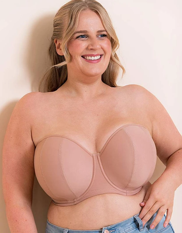Image of Curvy Kate Curvy Kate Luxe Strapless Bra Latte Beige - Curvy Kate - Size: 34F Latte Beige Female 34F VK08934
