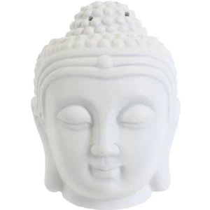 Image of White Buddha Head Oil Burner