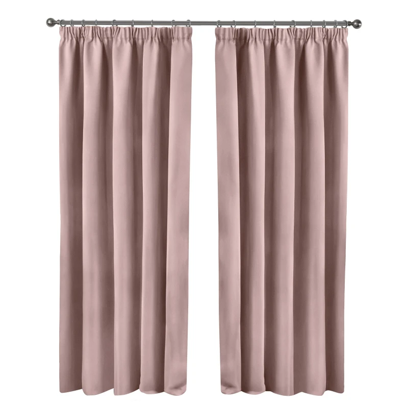 Image of Emma Barclay Blackout Curtains Thermal Pencil Pleat Cali Blush Pink unisex 168x137cm