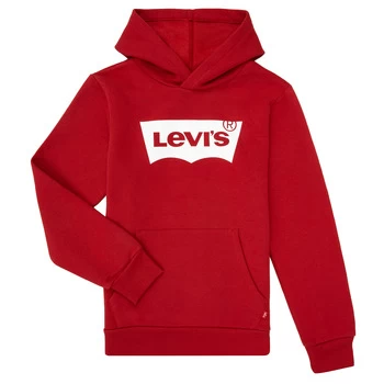 image of Levis BATWING SCREENPRINT HOODIE boys's Childrens sweatshirt in Red - Sizes 10 years,12 years,14 years,16 years