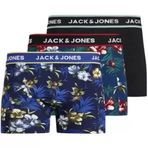 image of Jack and Jones 3 Pack Floral Boxers Junior - Multi