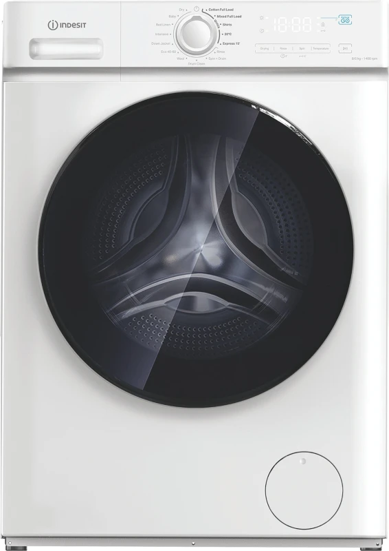 Image of Indesit MyTime IDMA 8564 MY TIME UK 8KG / 5Kg Washer Dryer with 1400 rpm - White - D Rated [Wash&Dry], A Rated [Wash Only]