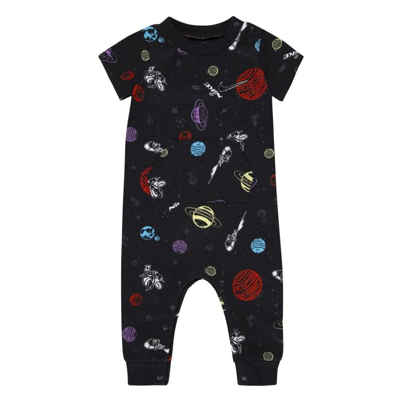 Image of Nike KSA Coverall Onsie Infants Black male 0-3 Mnth