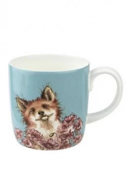 image of Royal Worcester Wrendale Poppy Field Fox Mug