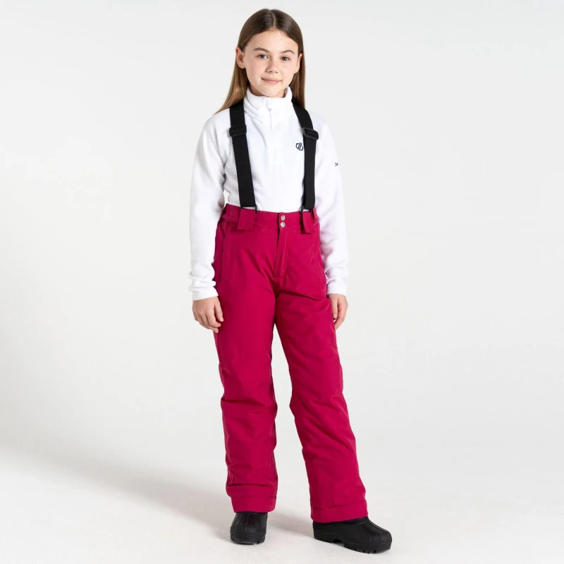 Image of Dare 2b Boys Outmove II Waterproof Breathable Ski Pants 13 Years- Waist 26' (66cm) Berry Pink DKW419-176-13