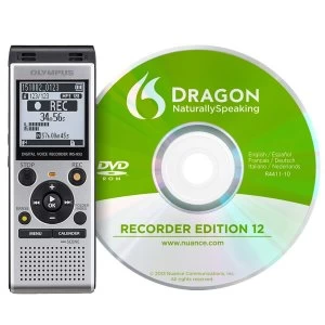 Image of Olympus WS-852 4GB Digital Notetaker with DNS12 Speech Recognitions So